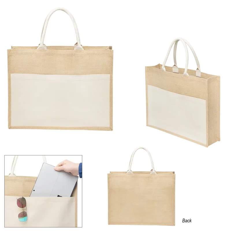 Julia Jute Tote Bag view 2