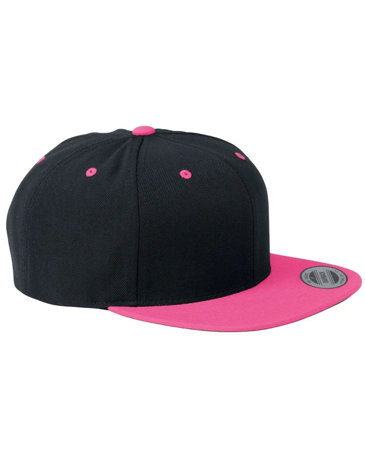 Yupoong Adult Flat Visor Classic Snapback Cap view 4
