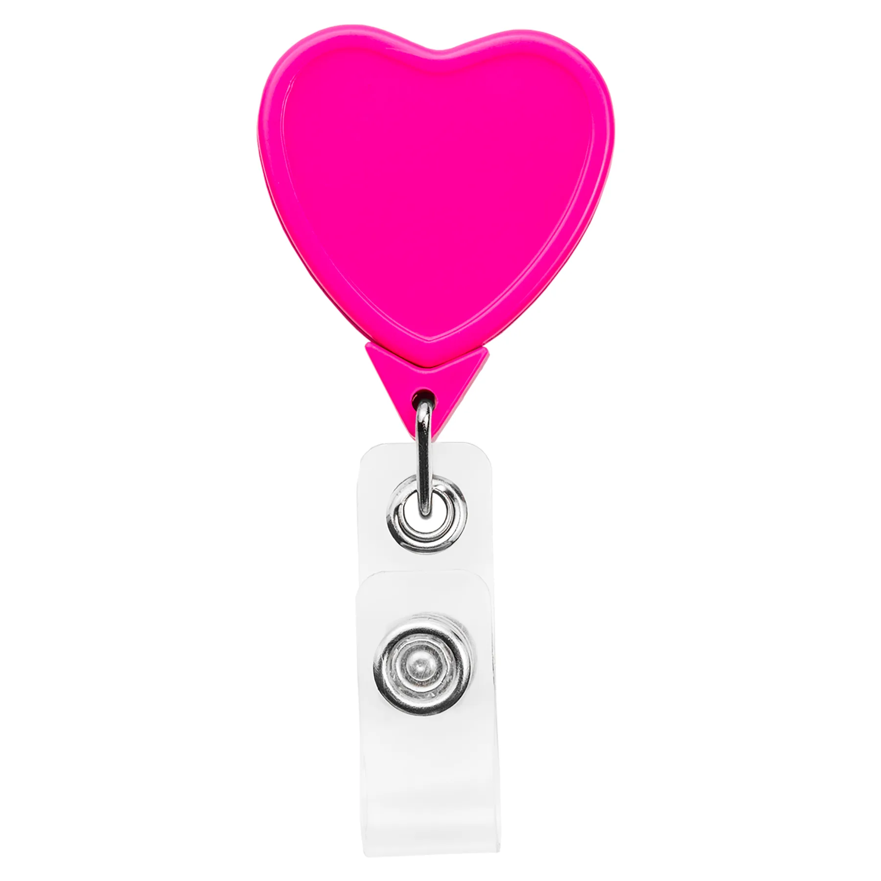 Heart Retractable Badge Reel view 2