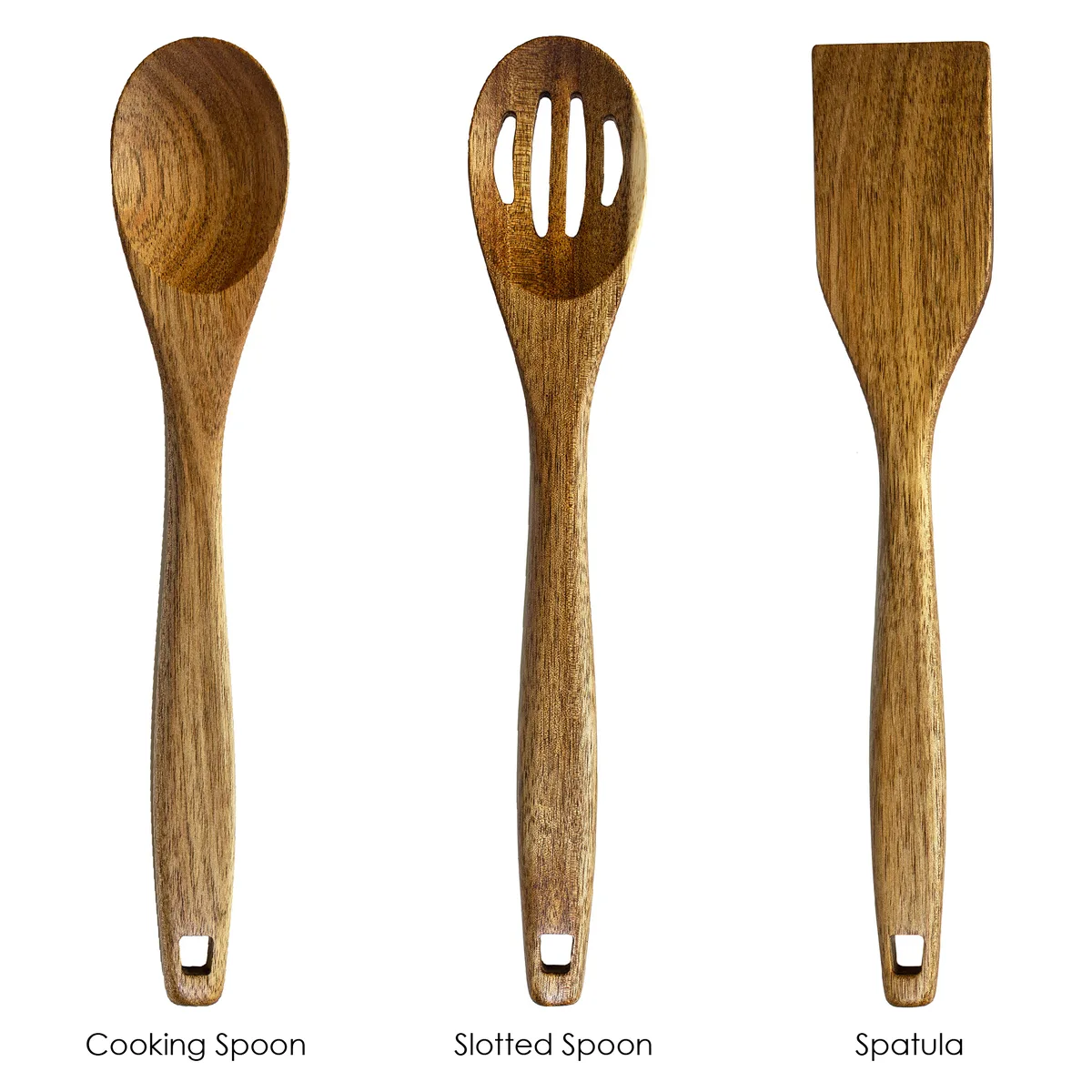 3-Piece Acacia Cooking Utensil Set view 2