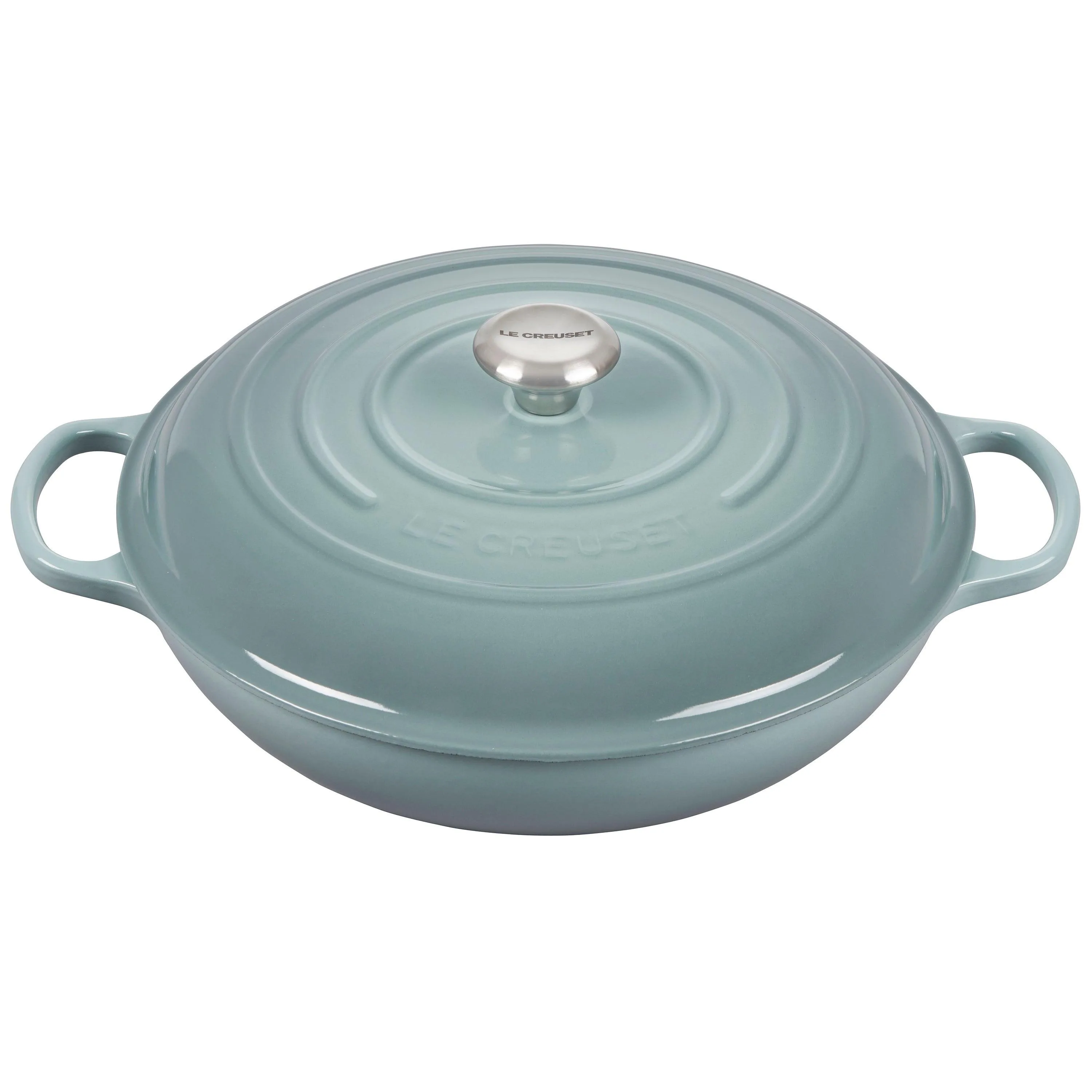 Le Creuset 5Qt Signature Cast Iron Braiser Sea Salt