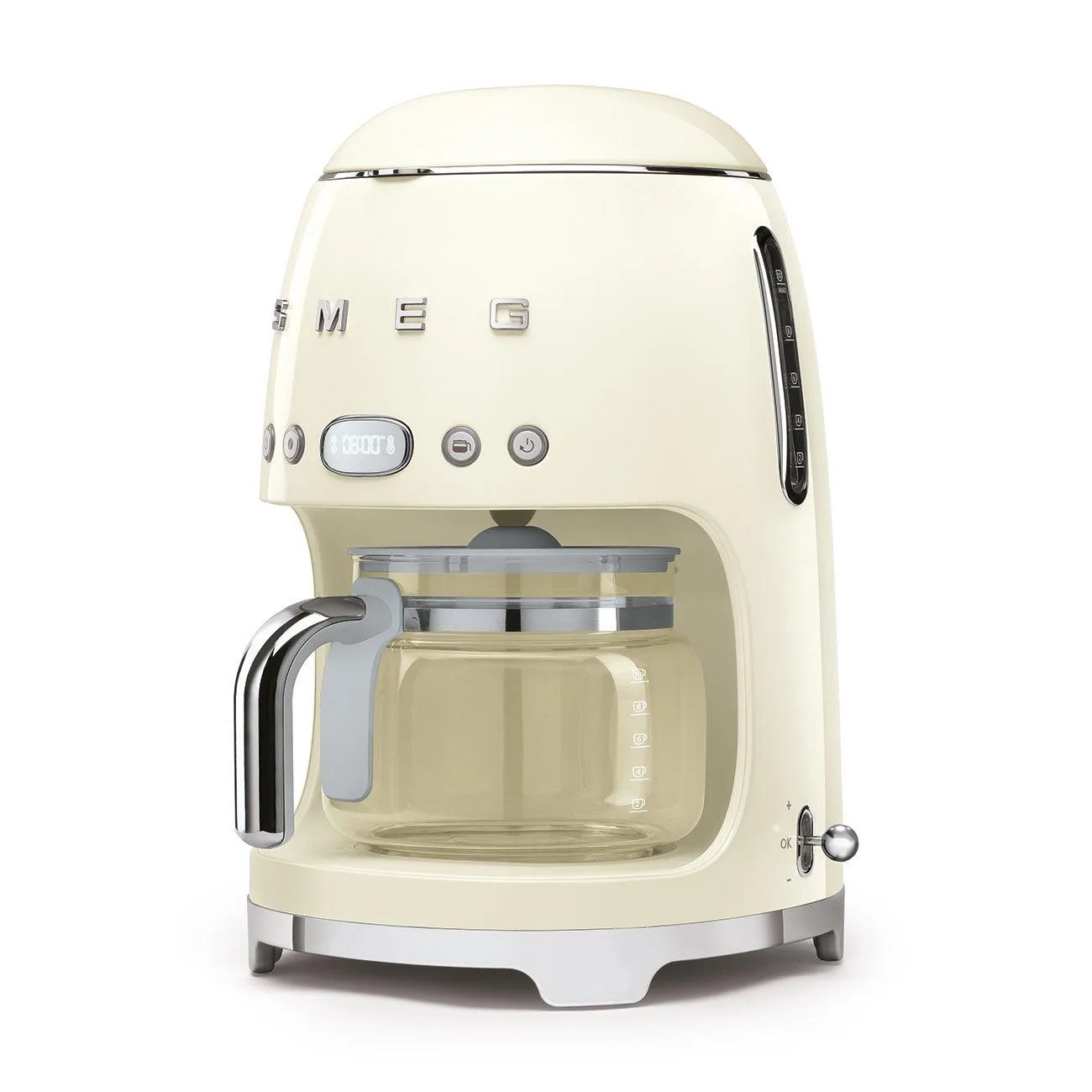 Smeg 50S Retro-Style 10 Cup Drip Filter Coffee Machine Cream
