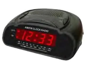 SuperSonic Digital Alarm Clock with AM/FM Radio
