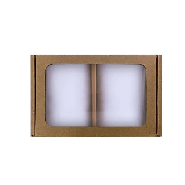 19" Dye-Sublimated Socks (2 pair) in Window Gift Box view 3