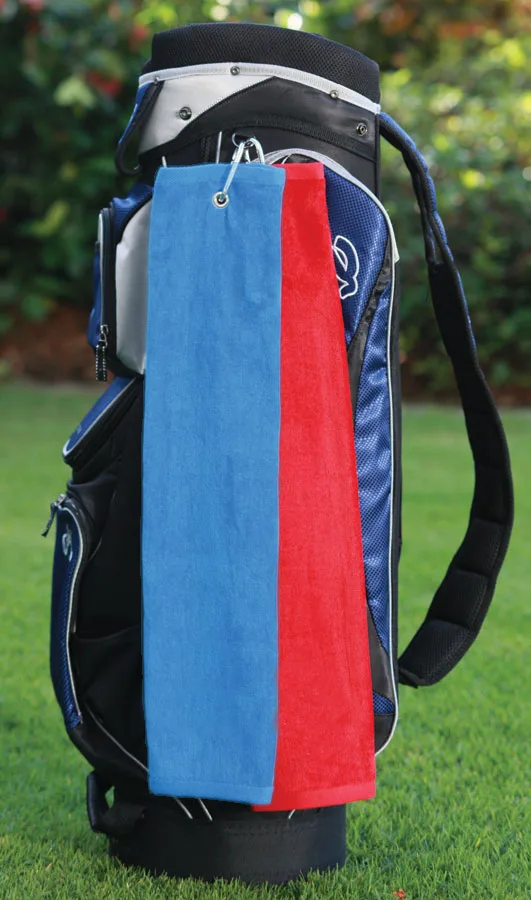 The Platinum Collection Golf Towel w/ Tri-Fold Grommet (Screen Print) view 2