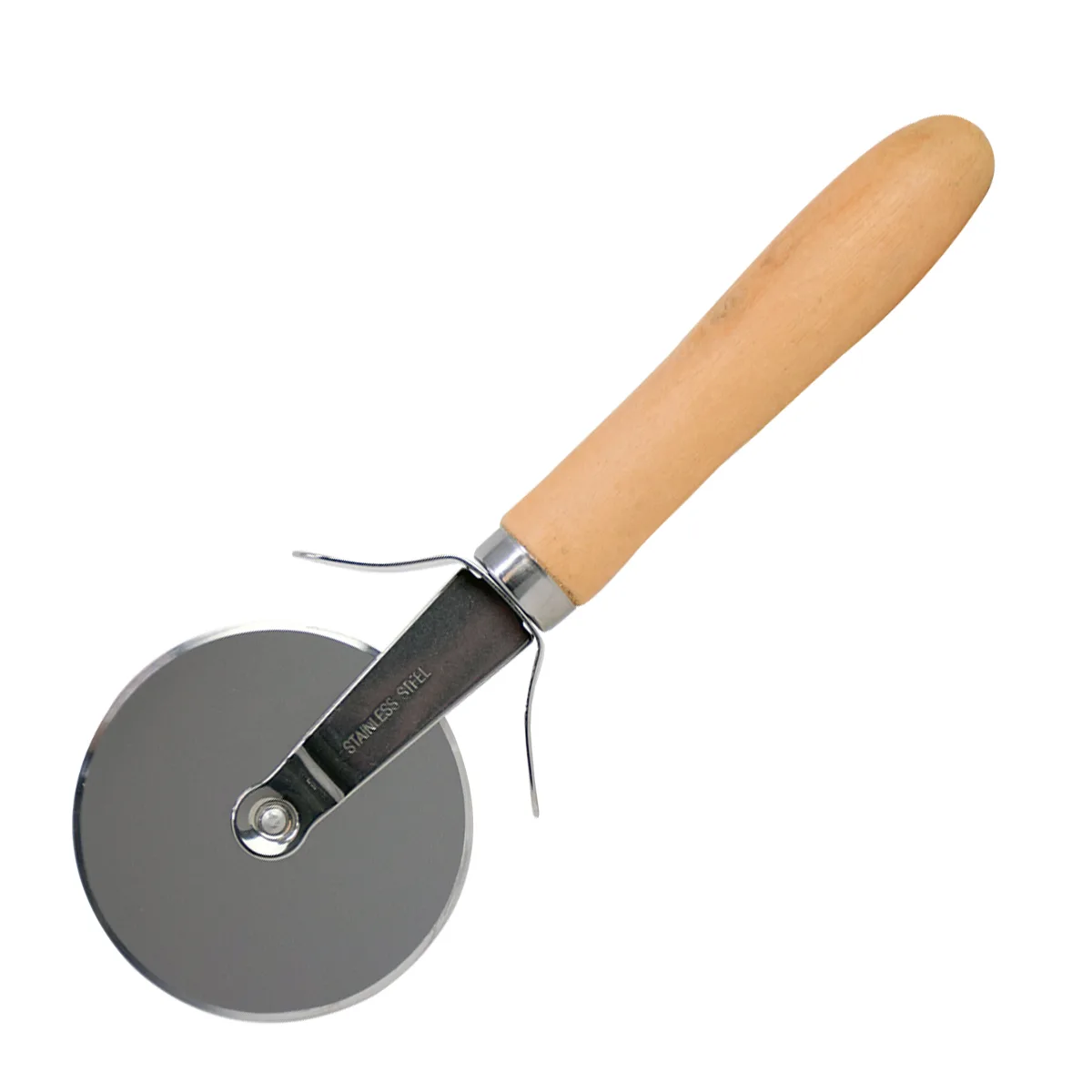 Wood Handle Pizza Cutter view 2
