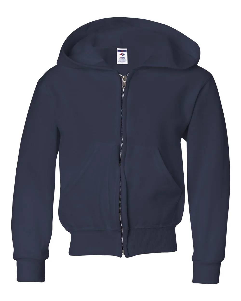 Jerzees® NuBlend® Youth Full-Zip Hooded Sweatshirt view 2