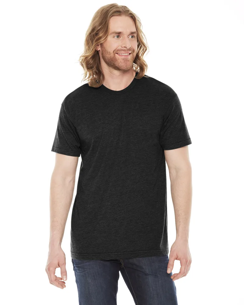 American Apparel Unisex Poly-Cotton Short-Sleeve Crewneck view 2