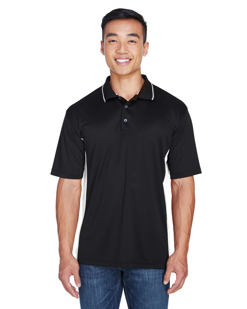 ULTRACLUB Men's Cool & Dry Sport Two-Tone Polo view 2