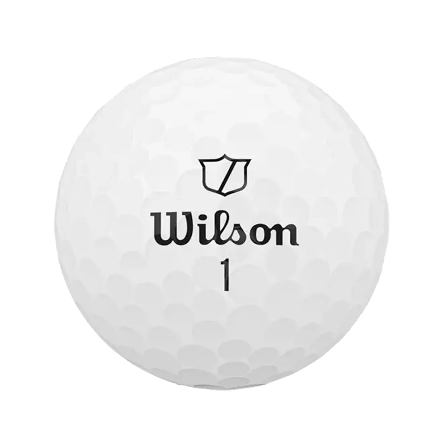 White Logo Golf Ball Front