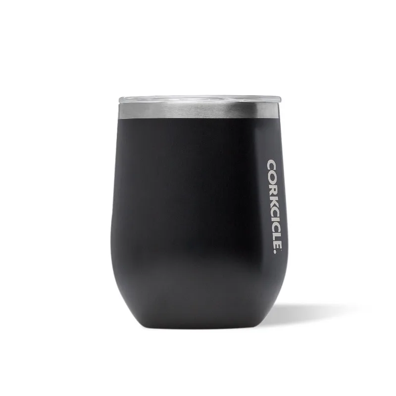 Corkcicle 12 Oz. Stemless Wine Cup - Matte Black