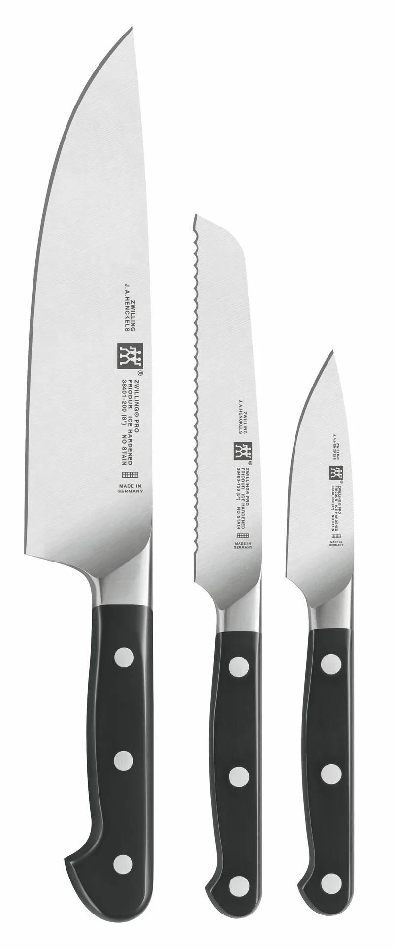 JA Henckels Zwilling Pro 3-Piece Starter Knife Set