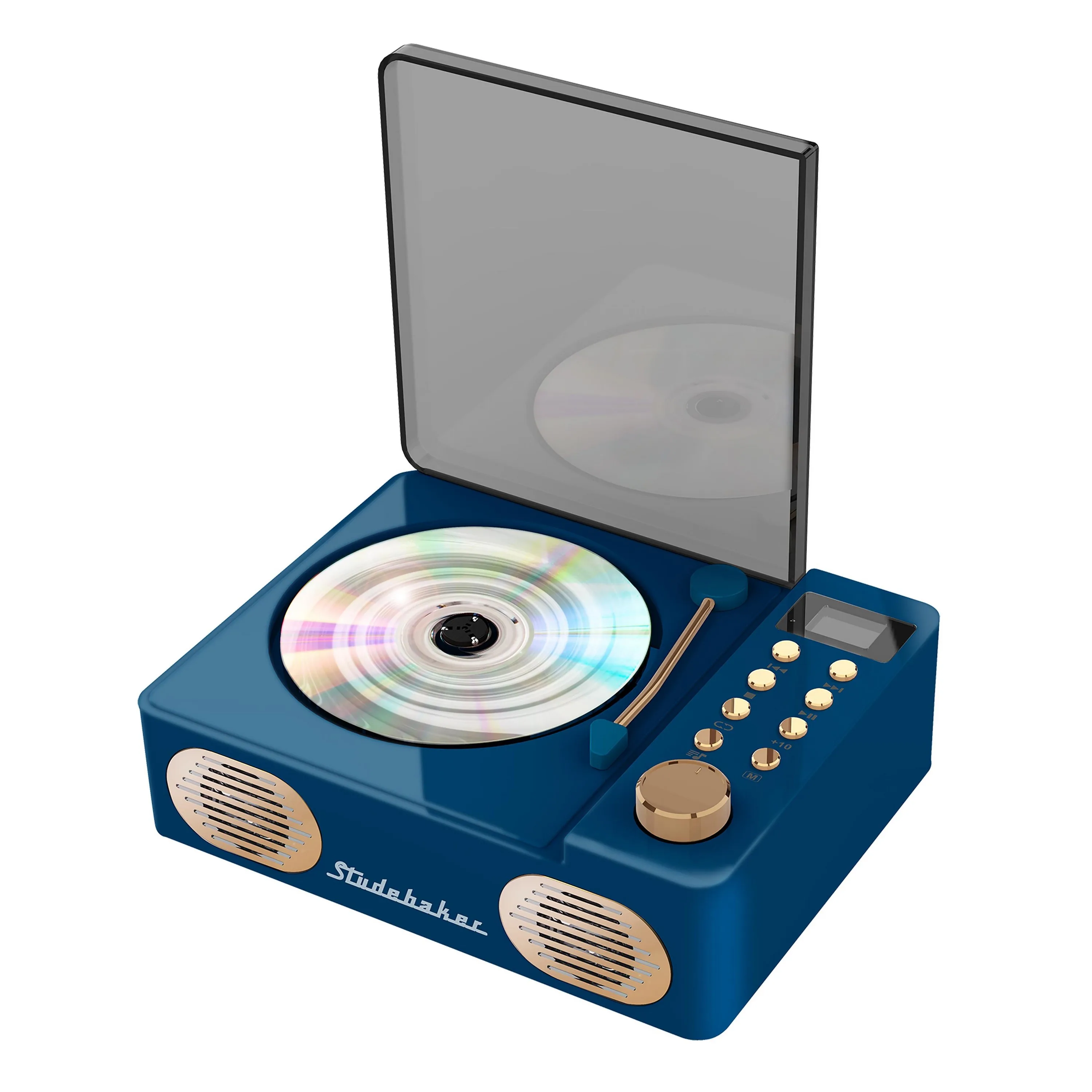 Studebaker Retro Cd Player w/Bluetooth - Blue
