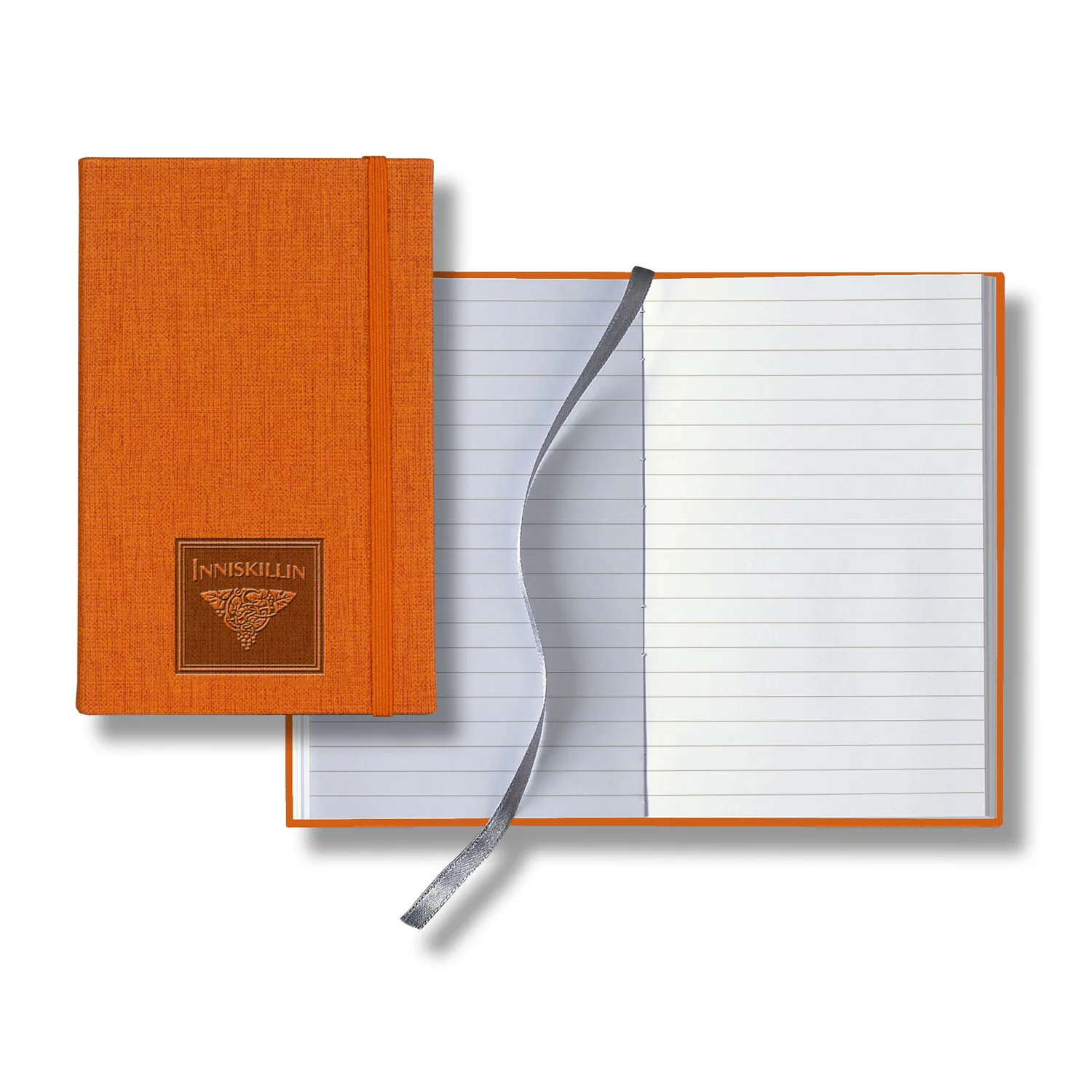 Castelli Linen Banded Pico Lined White Page Journal view 5