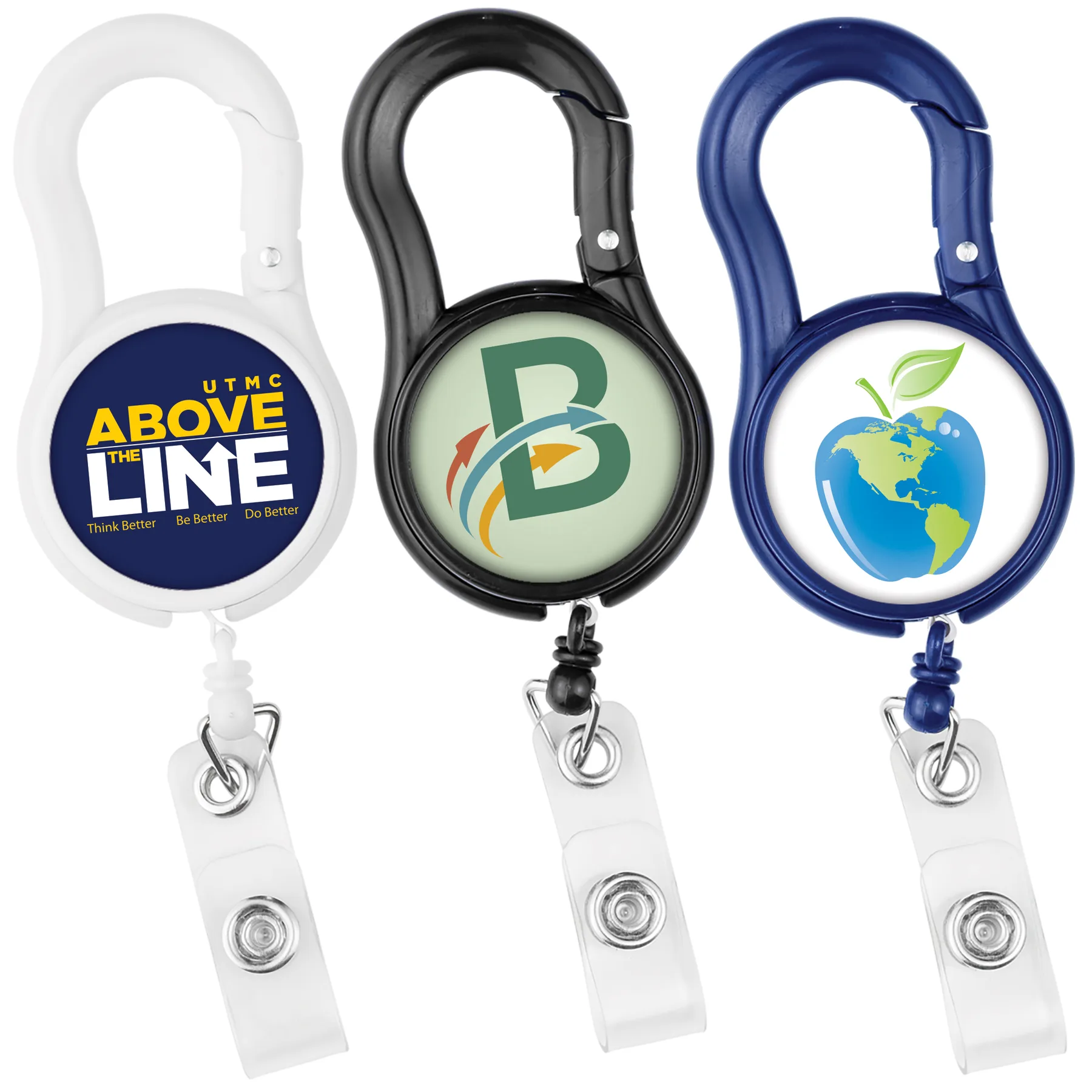 Carabiner Tape Measure Retractable Badge Reel