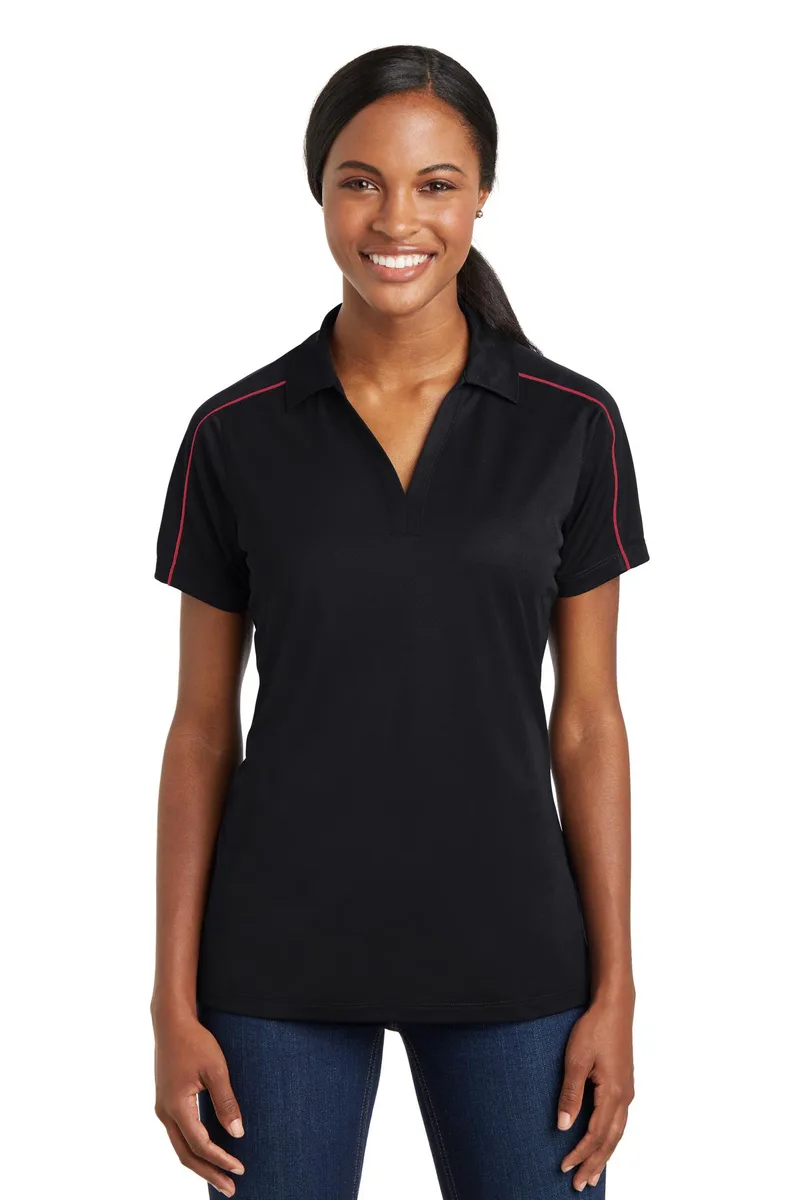 Sport-Tek® Women's Micropique Sport-Wick® Piped Polo.