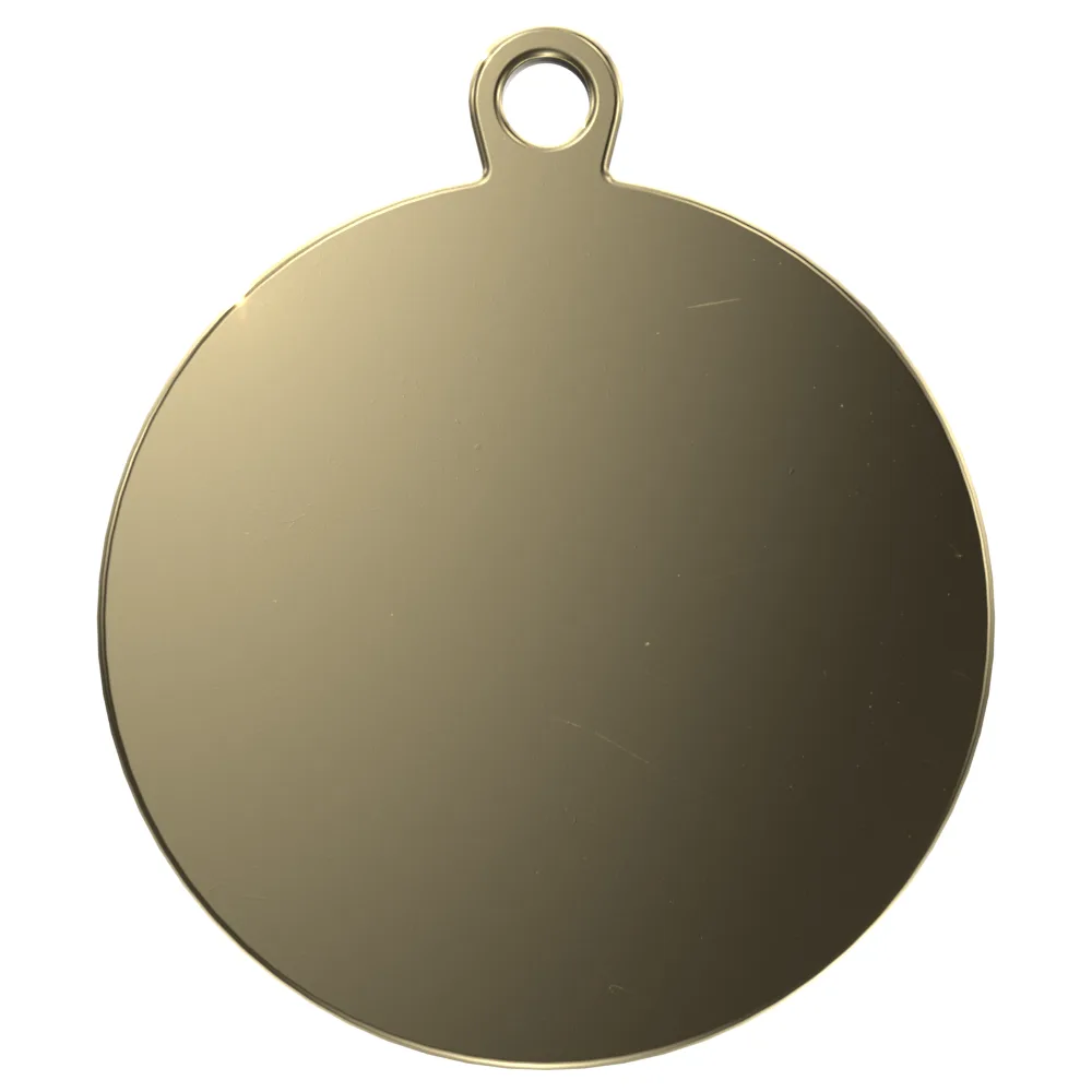 Vibraprint® Bright Gold Medallion (1-1/8") view 2