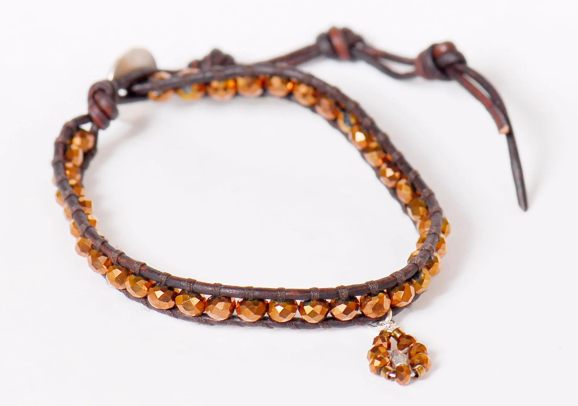 Chan Luu Bronze Crystal Bracelet