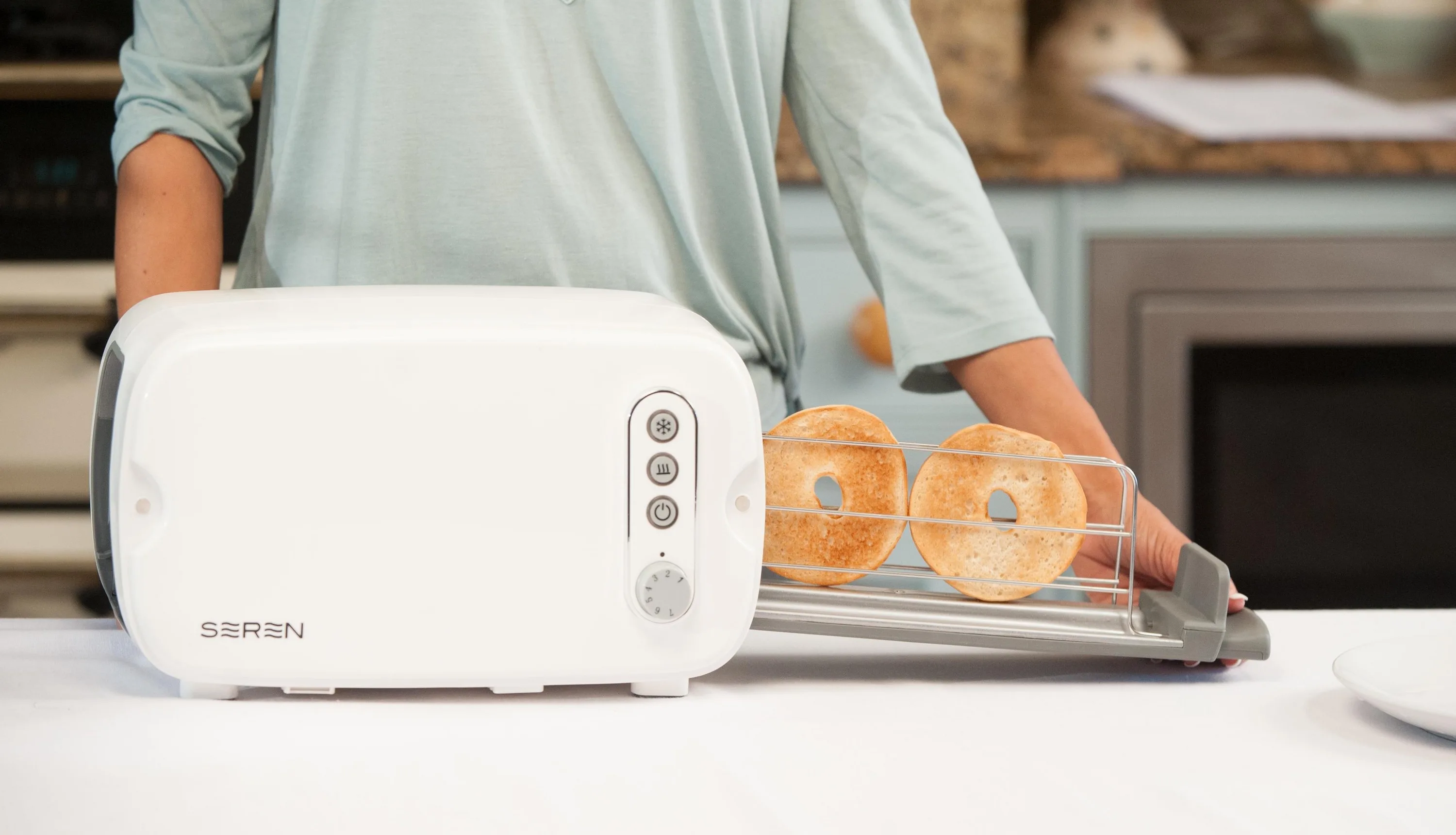 BergHoff® Seren Side Loading Toaster Main Unit Only White