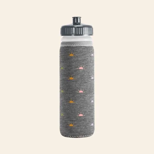 22 Oz. Van Metro Heathered Jersey Knit Sport Bottle w/Sleeve & Push-Pull Lid view 2