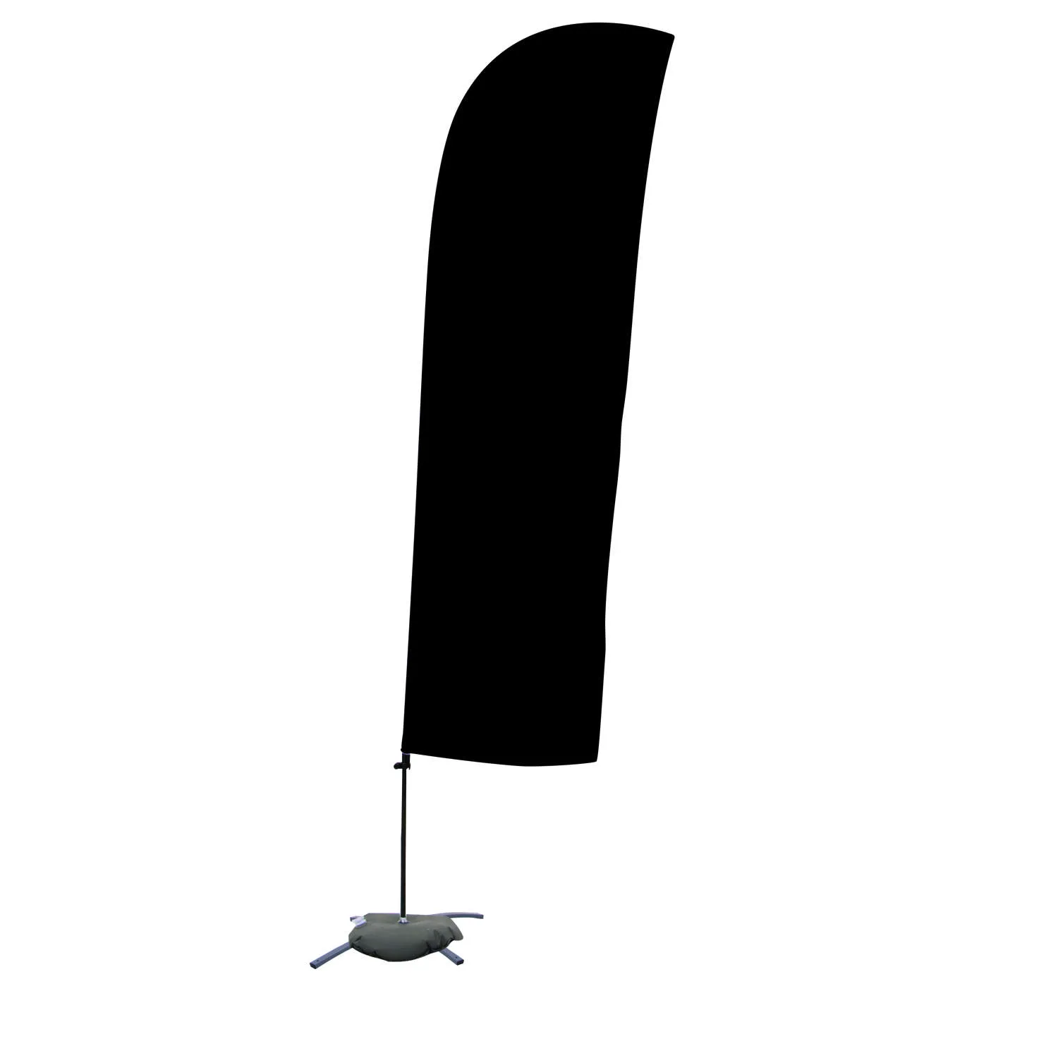 10.5' Solid-Color Blade Sail Sign Flag, 1-Sided, Scissor view 5