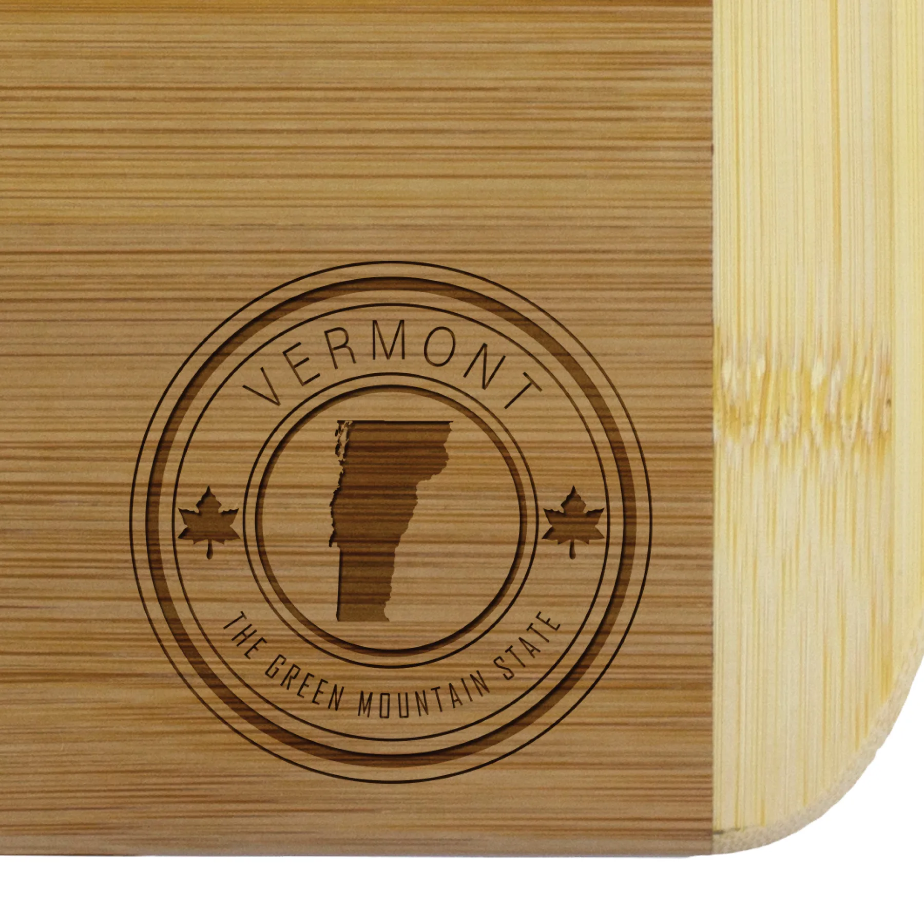 Vermont State Stamp 2-Tone 11" Cutting Board view 2