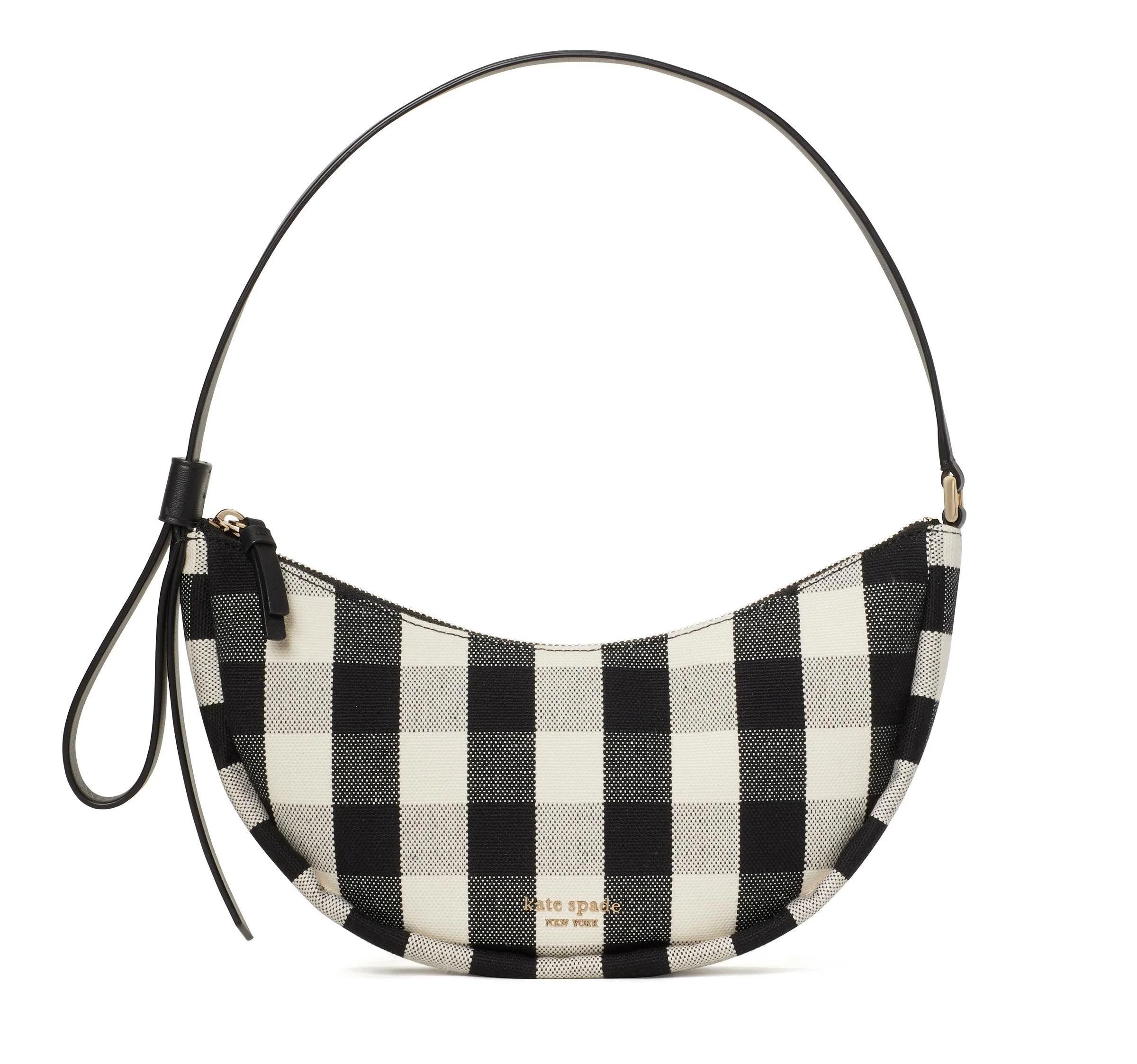 kate spade new york Smile Gingham Small Shoulder Bag - Black Multi