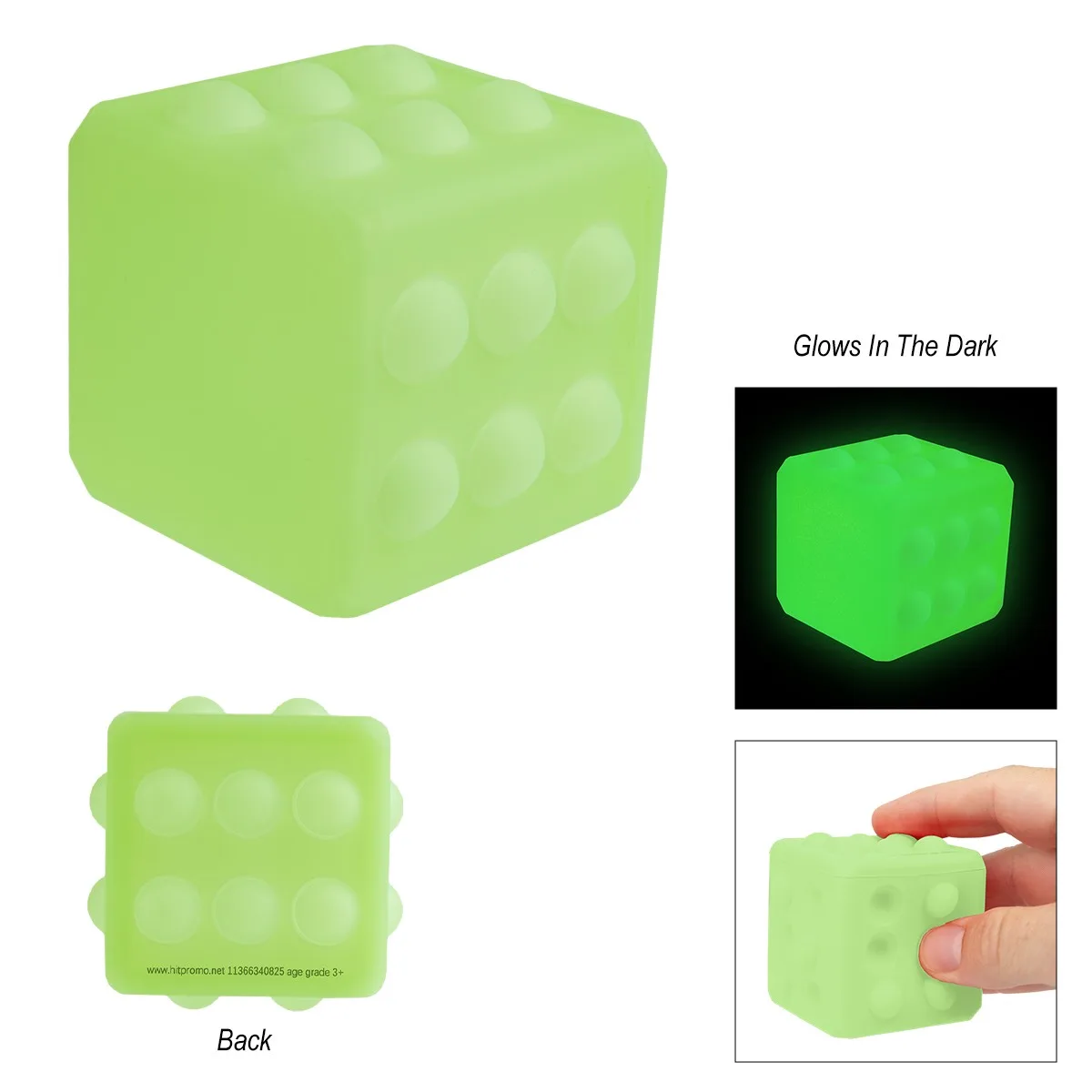 Glow-in-the-dark Push Pop Cube view 3