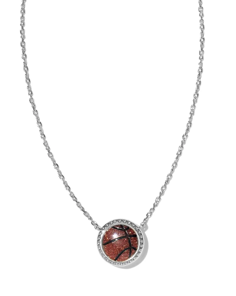 Kendra Scott Basketball Short Pendant - Silver