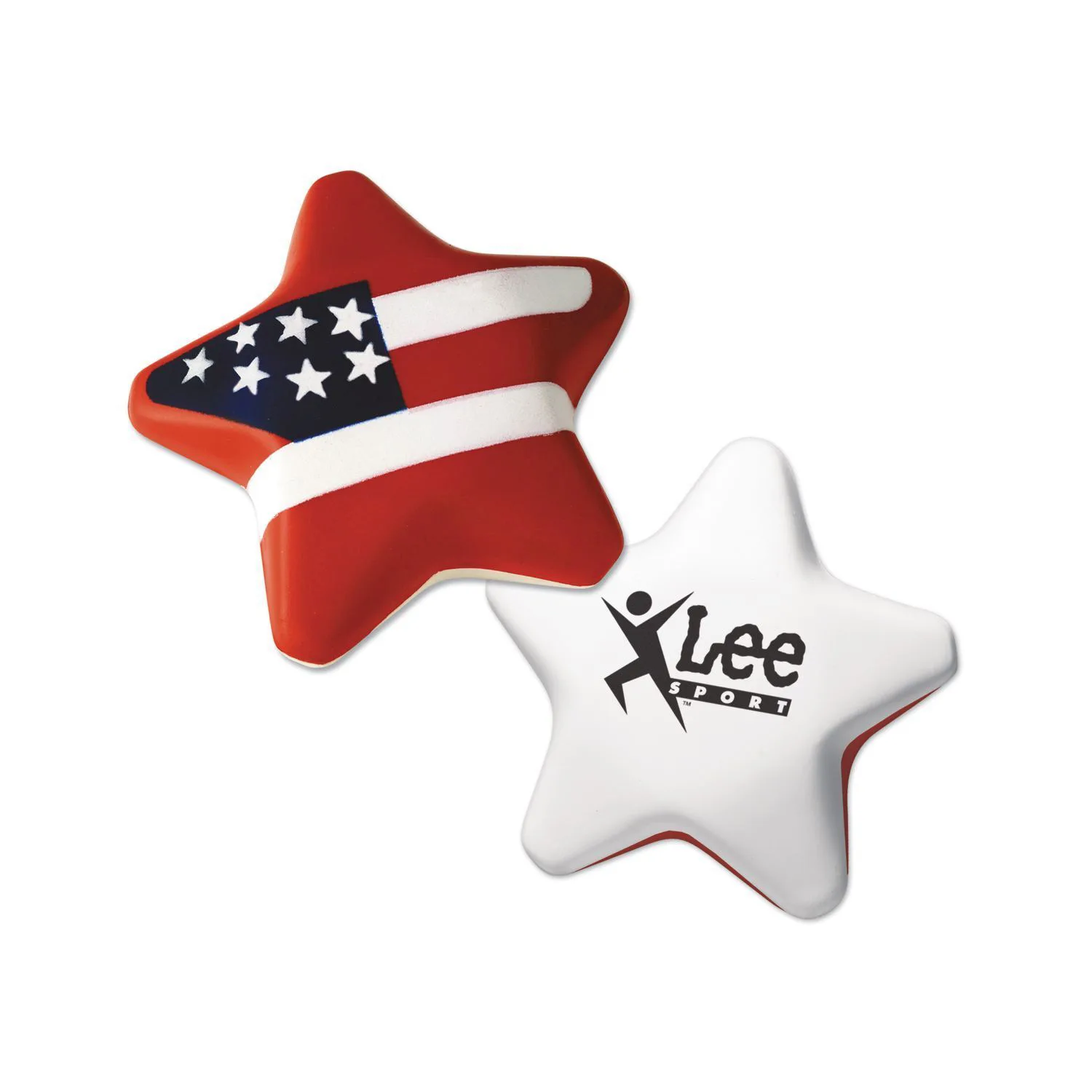 Red White And Blue Patriotic Star Stress Shape view 2