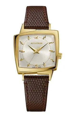 Citizen® Accutron Legacy Collection Automatic Watch w/Asymmetrical Gold-Tone Case