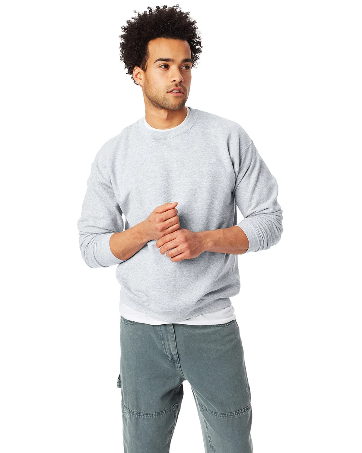 Hanes Printables Unisex Ecosmart® Crewneck Sweatshirt view 2