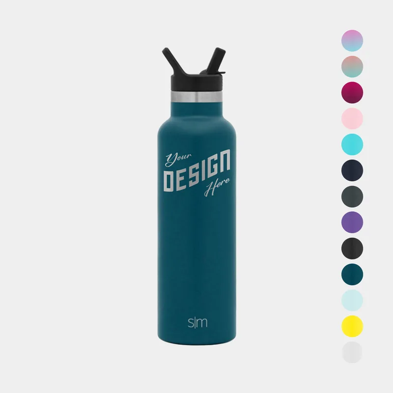 20 oz Simple Modern® Stainless Steel Insulated Ascent Water Bottle w/ Straw Lid