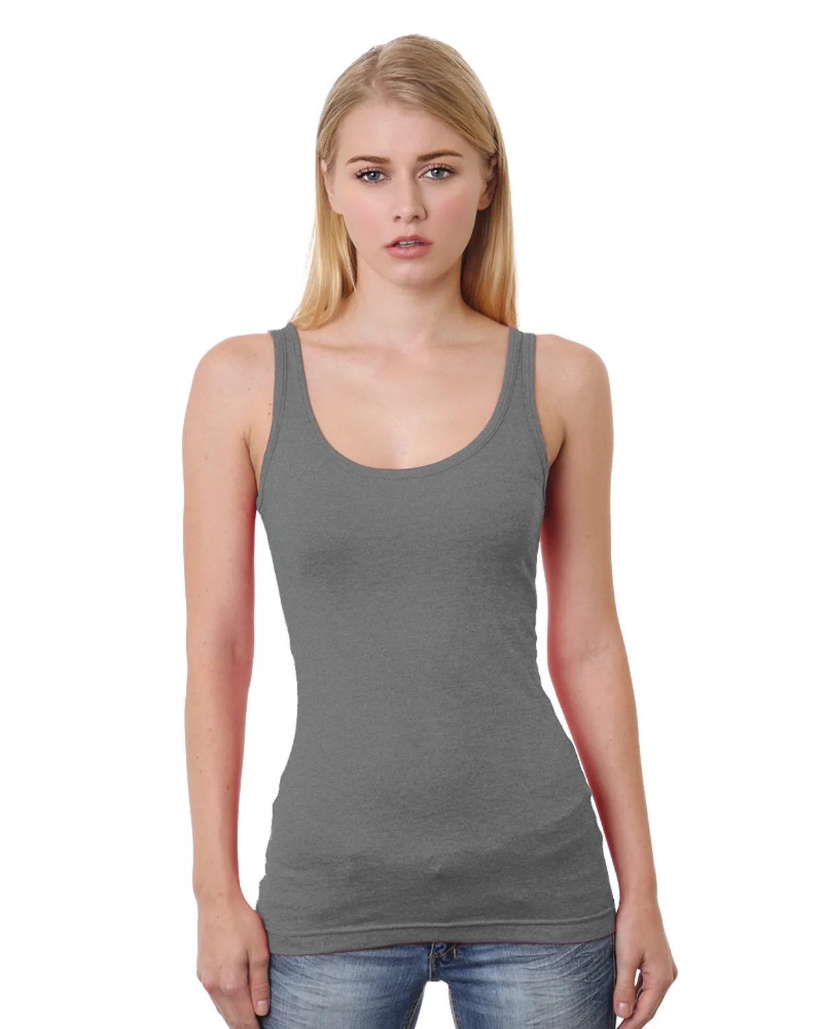 BAYSIDE Ladies' USA Made Tank Top view 4