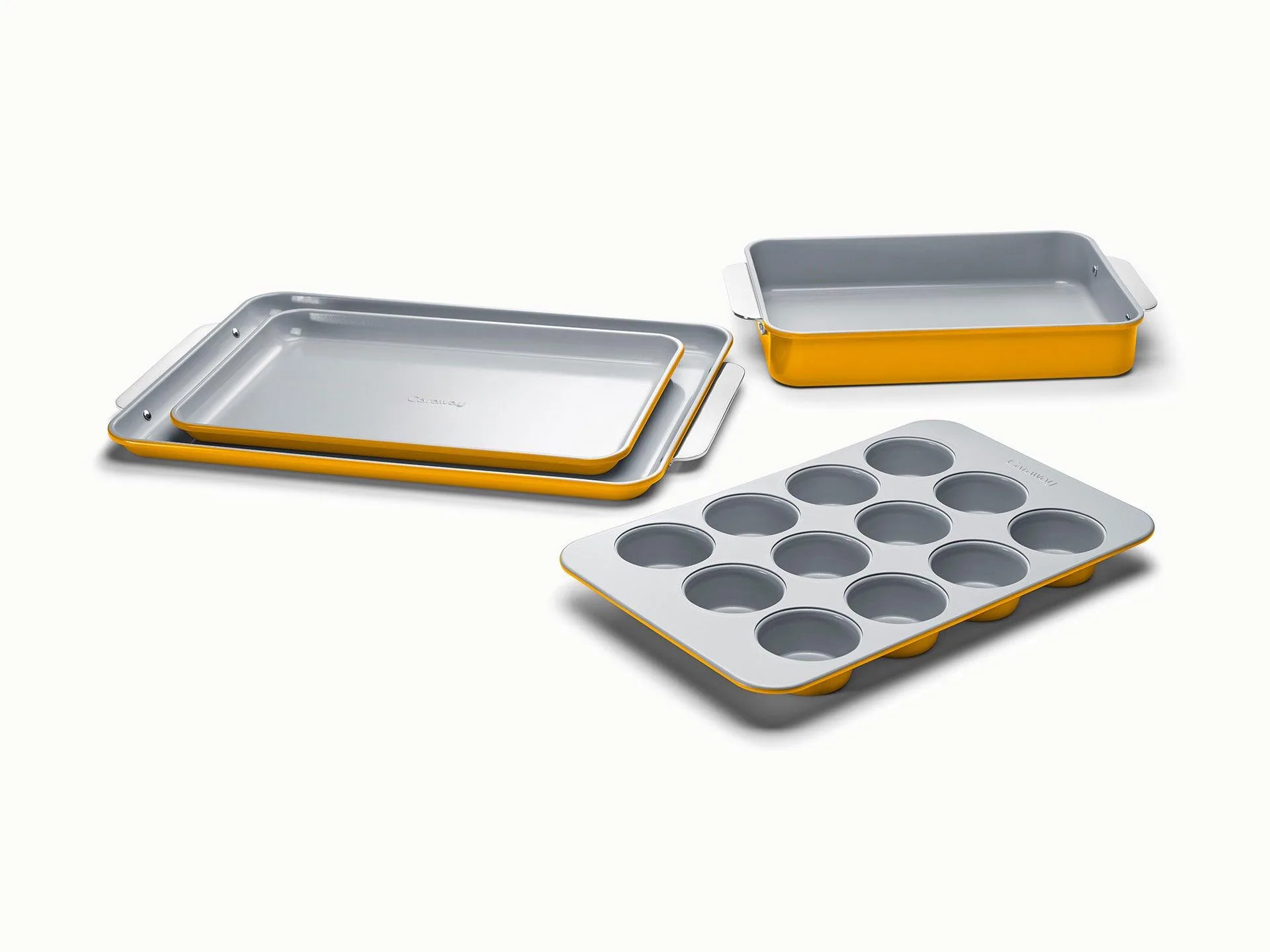 Caraway 5Pc Non-Toxic Nonstick Ceramic Bakeware Set - Marigold