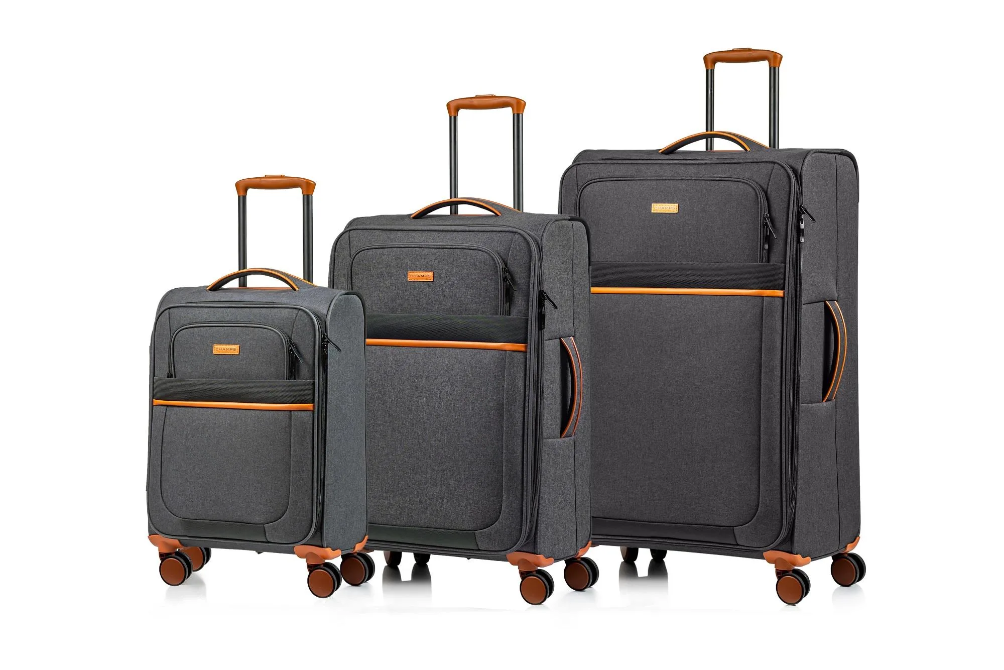 Champs Luggage Classic Ii Softcase Luggage Set Size 30" X 18" - Black