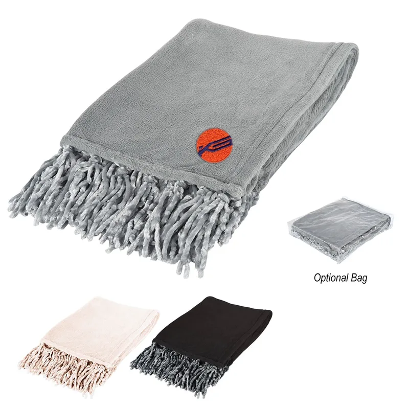 Chateau Chenille Fringed Blanket view 2