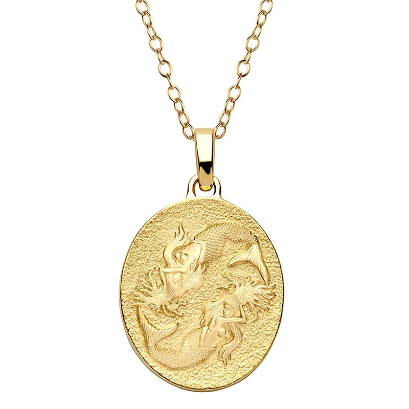 Jilco Inc Pisces Necklace - Yellow Gold