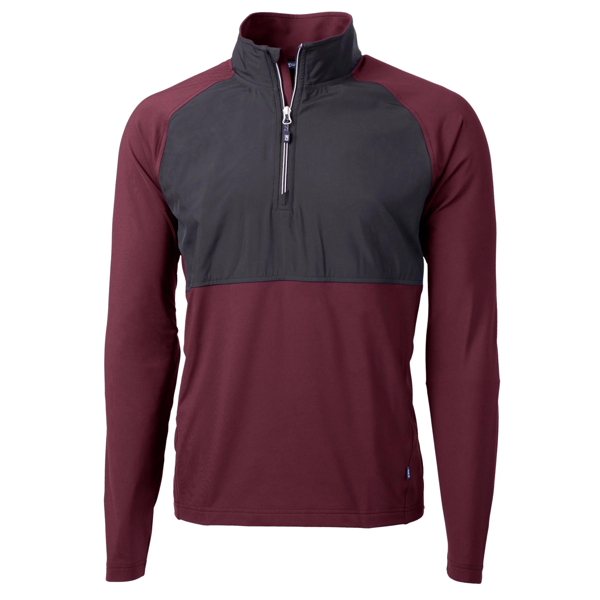 Cutter & Buck Adapt Eco Knit Hybrid Recycled Mens Quarter Zip view 2