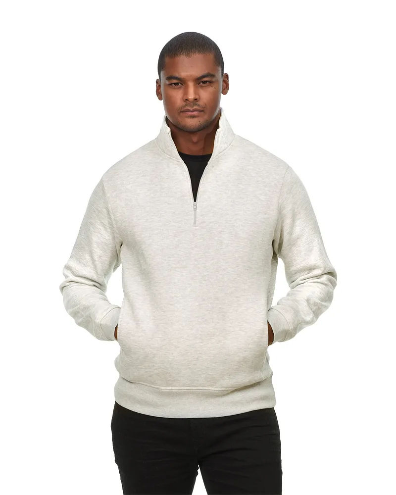 THREADFAST Unisex Ultimate Fleece Quarter-Zip Sweatshirt view 4