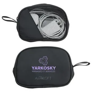 AeroLOFT® Jet Black Tech Organizer Mesh Pouch