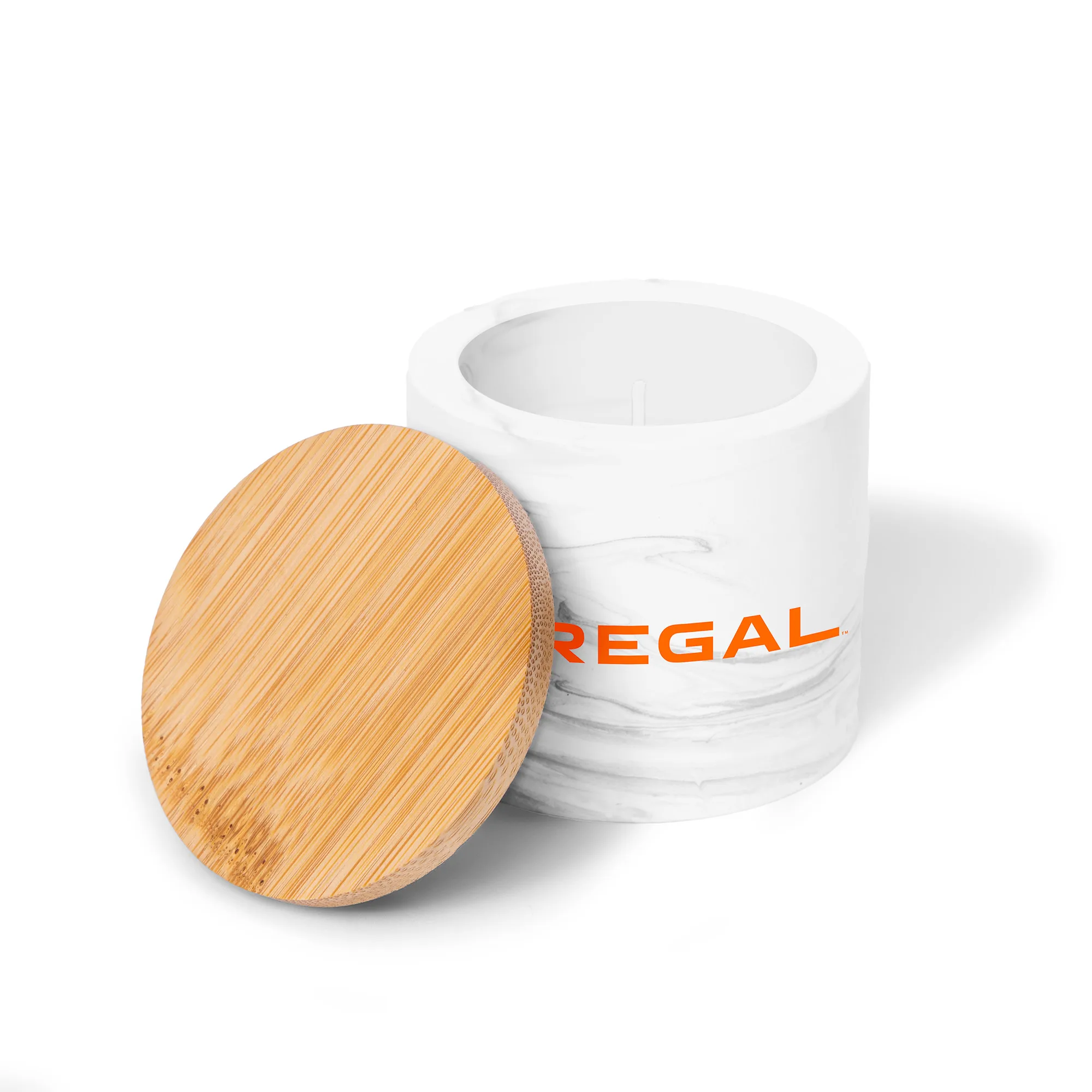 White Logo Lid on the Side