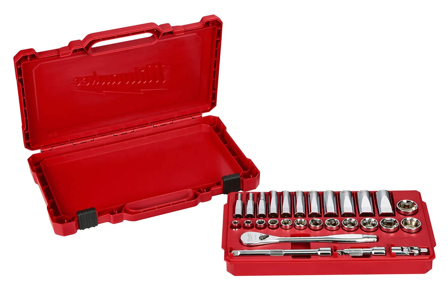 Milwaukee 3/8" Drive 28Pc Ratchet & Socket Set - Sae