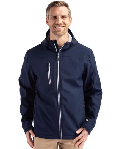 Clique Telemark Eco Stretch Softshell Full Zip Mens Hooded Jacket view 4