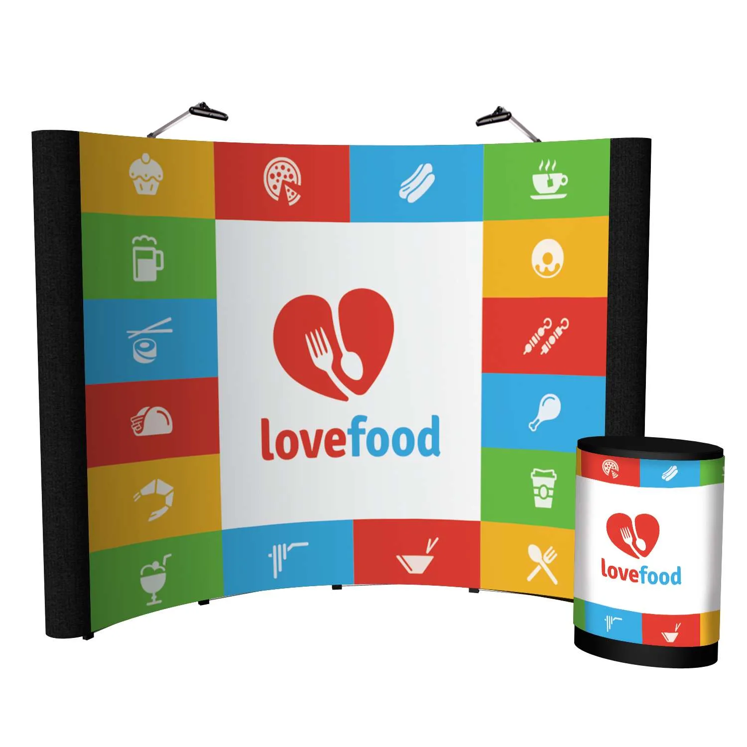 10' Echo Pop-Up Display Kit (Mural with Fabric and Lights) view 6