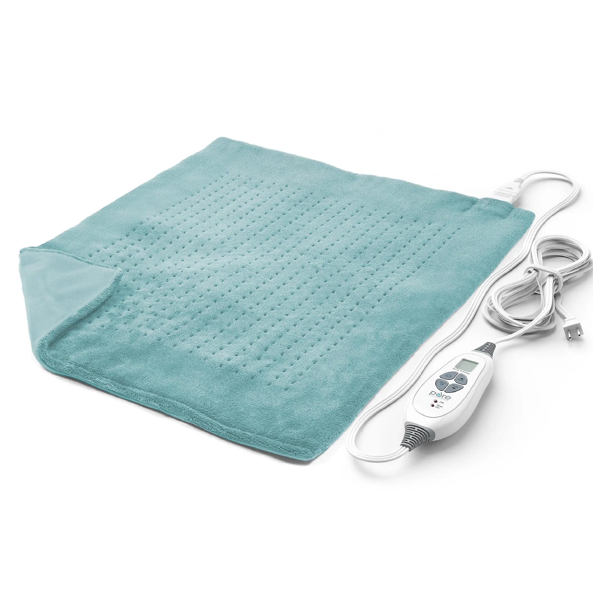 Pure Enrichment Purerelief Xxl Ultra-Wide Microplush Heating Pad Sea Glass