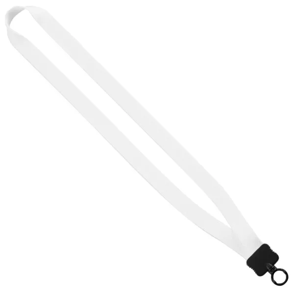 3/4" Dye-Sublimated Stretchy Elastic Lanyard with Plastic Clamshell and Plastic O-Ring view 3