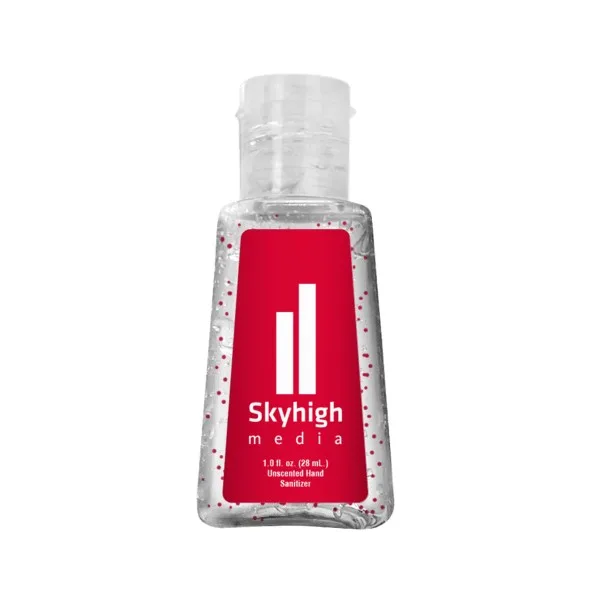 1 oz Single Color Moisture Bead Sanitizer in Trapezoid Bottle view 7