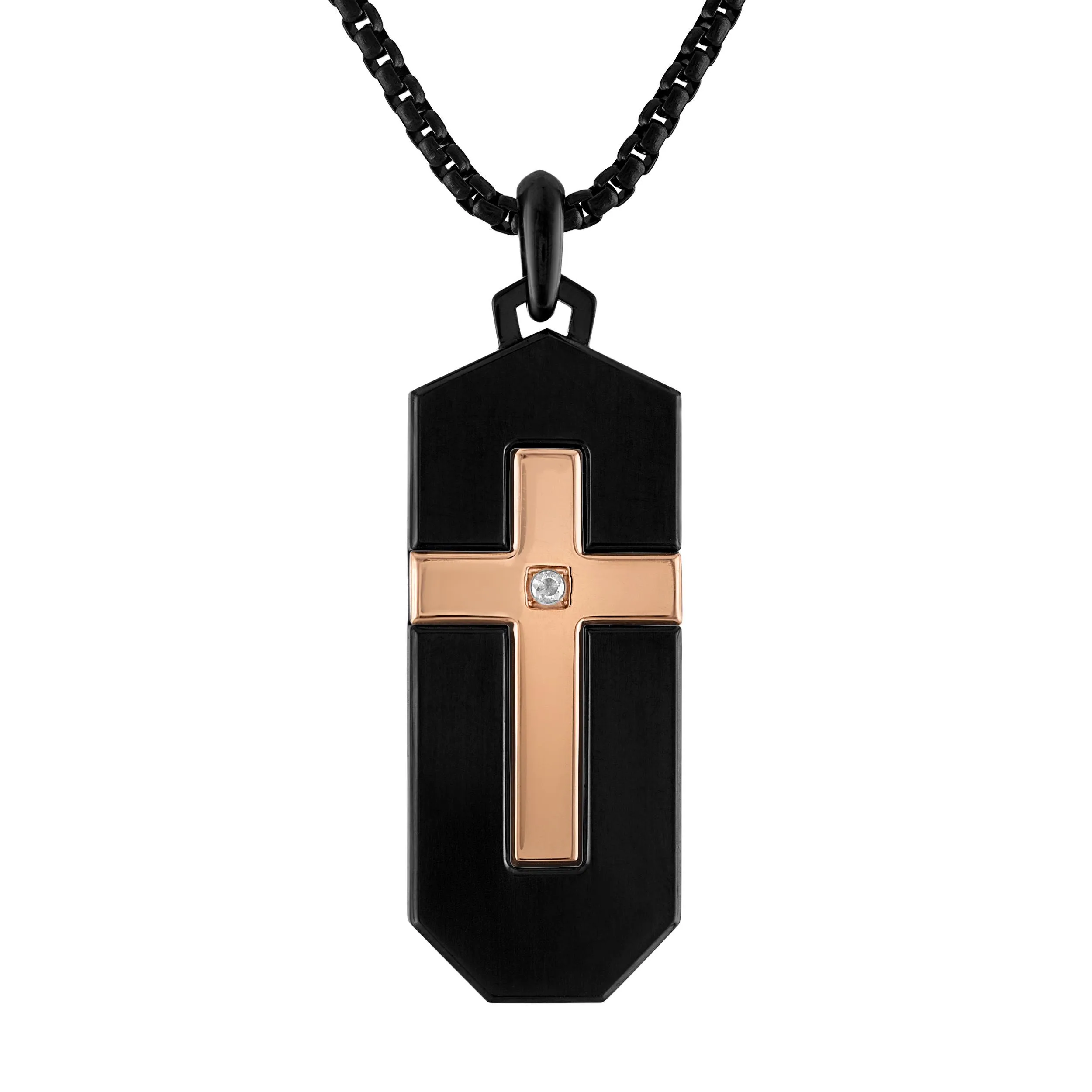 Bulova Jewelry Latin Grammy® Black Ip Dog Tag
