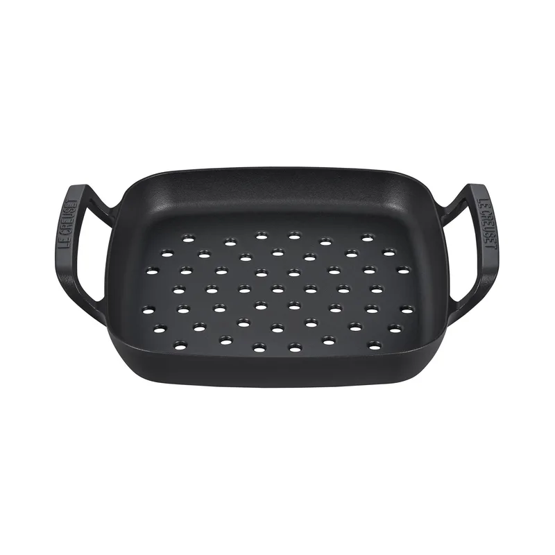Le Creuset Alpine Outdoor 12" Square Cast Iron Grill Basket